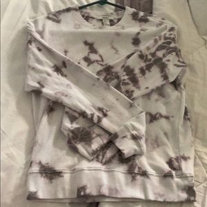 Marble purple, white, and grey pull over